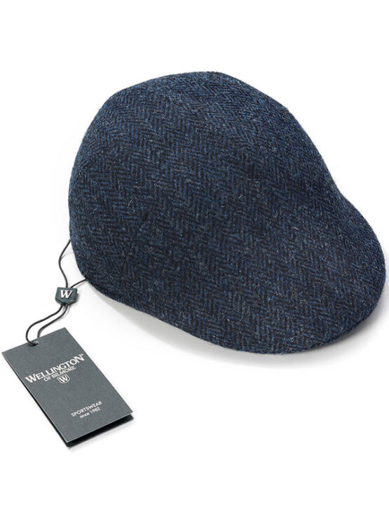 Harris Tweed Pet 610 Blauwe Visgraat - Afbeelding 2
