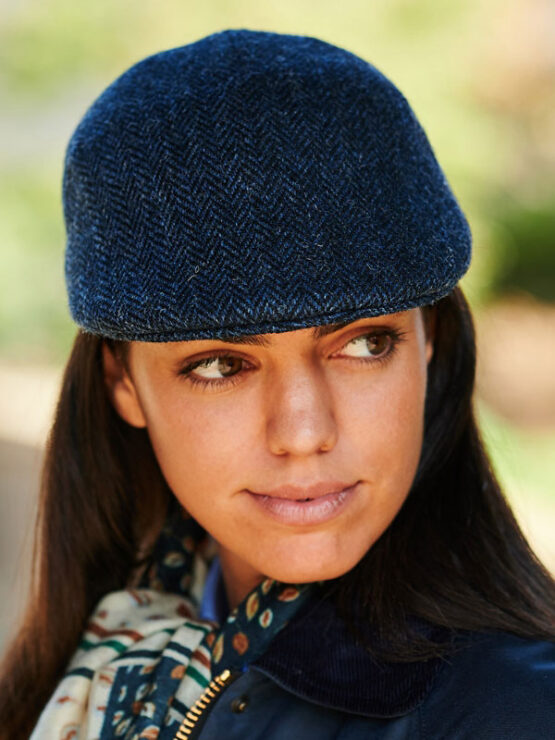 Harris Tweed Pet 610 Blauwe Visgraat