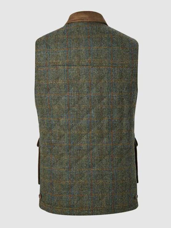 Harris Tweed Gilet, Bodywarmer green - Afbeelding 2