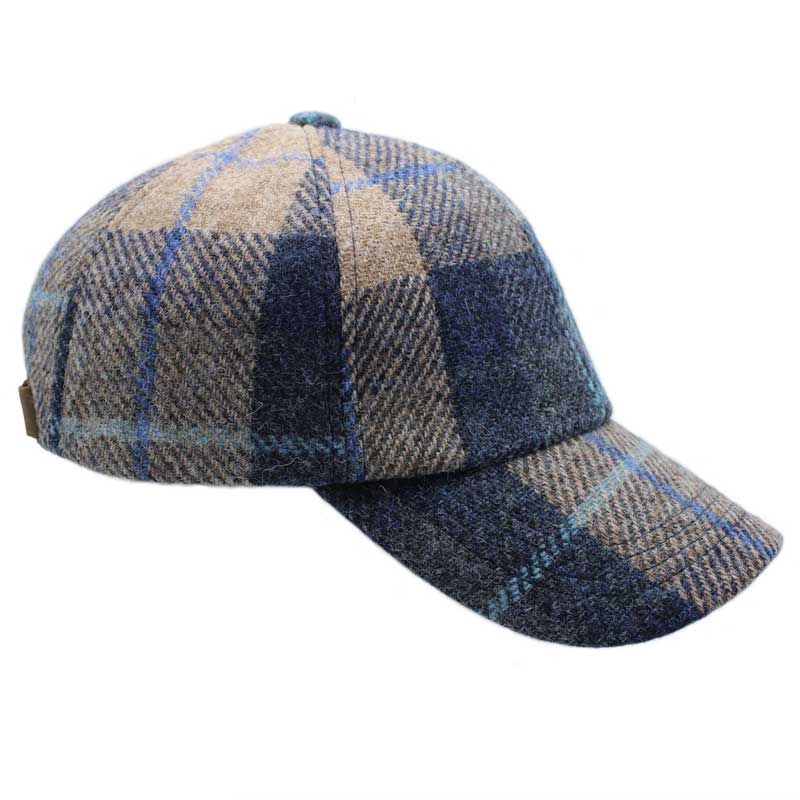 Harris_Tweed_Cap__Sand_Navy_Check
