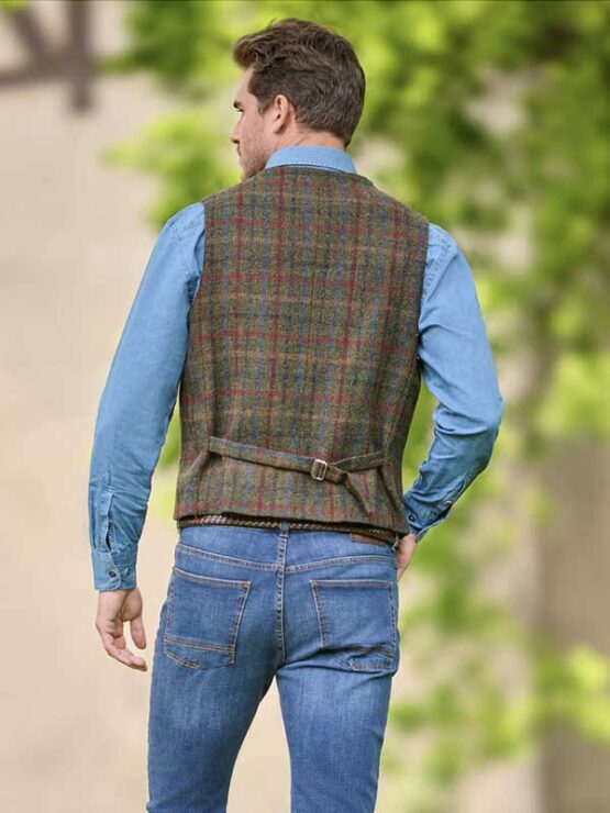 Harris Tweed Vestje met revers 650