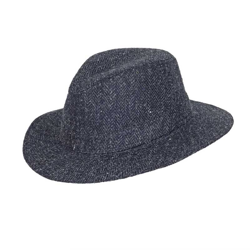 Denholm_Harris_Tweed_Fedora_Hat_