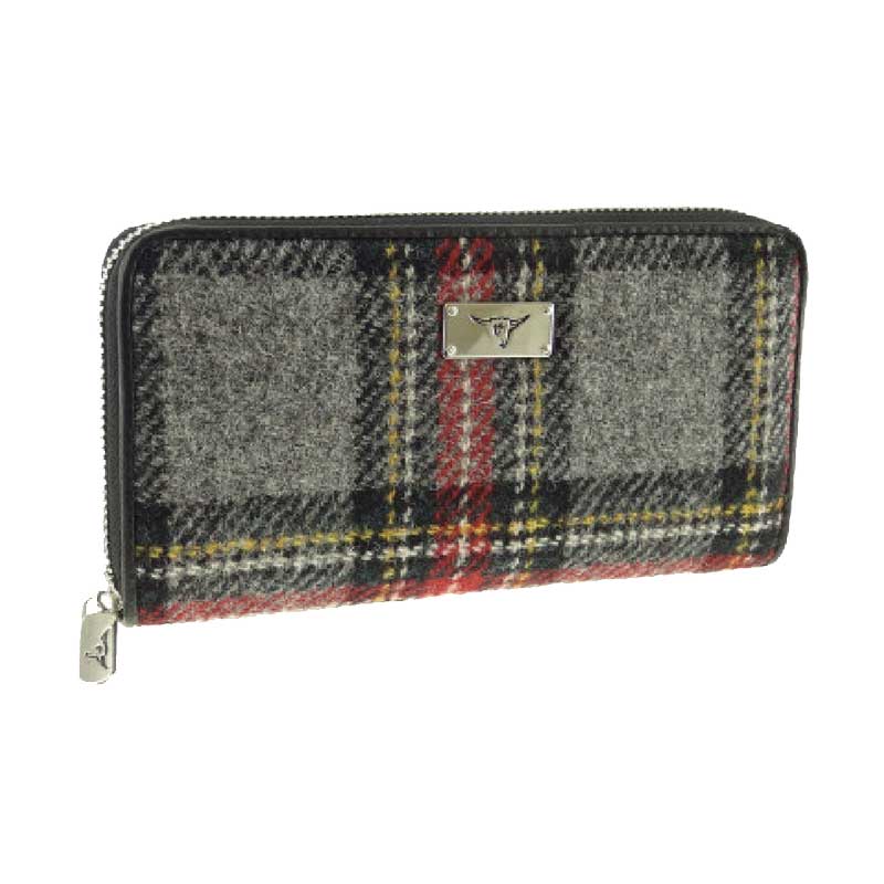 Harris_Tweed_Purse_Grey_and_Red_Tartan Harris_Tweed_Purse_Grey_and_Red_Tartan
