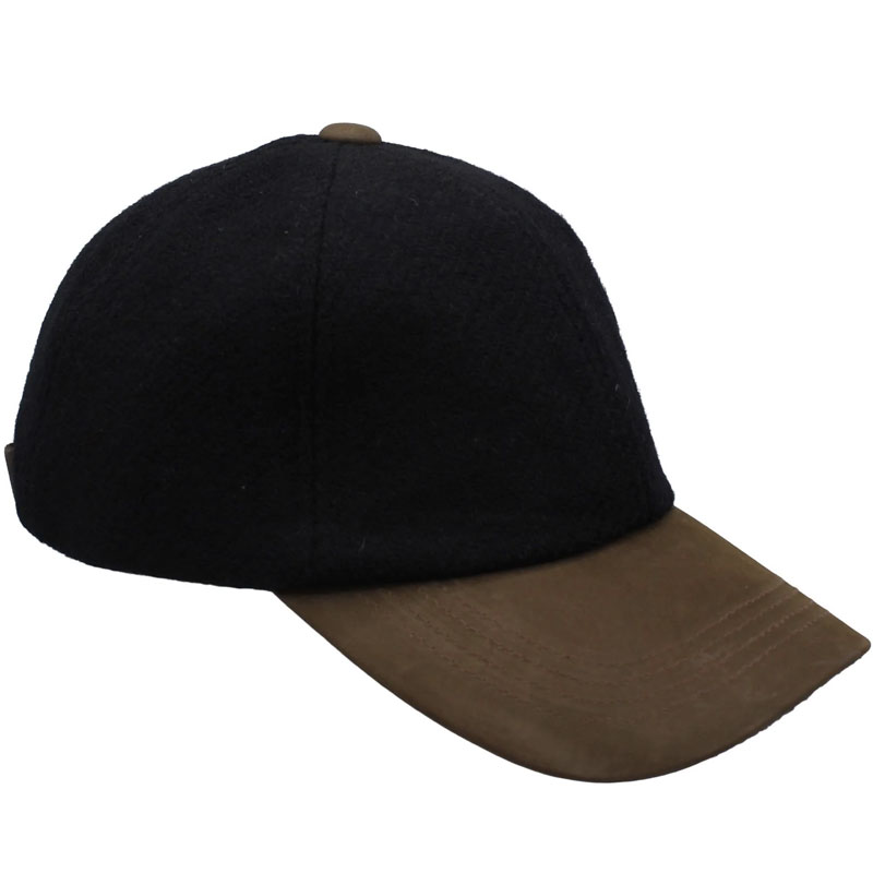 Harris_Tweed_Cap__Black_Twill