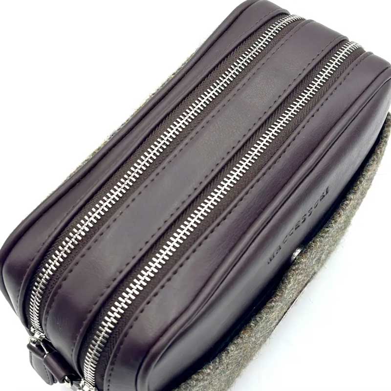 Harris Tweed Camera Bag In Country Green - Afbeelding 5