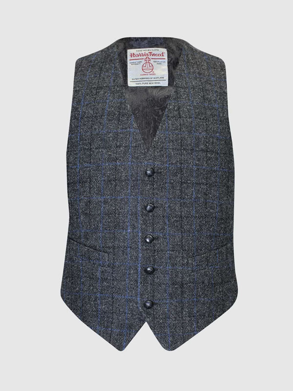 Harris_Tweed_Vestje__Iain_Waistcoat___Grey_Blue_Check Harris_Tweed_Vestje__Iain_Waistcoat___Grey_Blue_Check