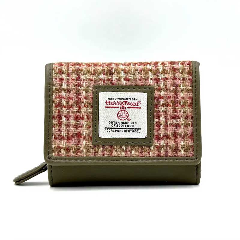 Harris_Tweed_Trifold_Purse_In_Maple