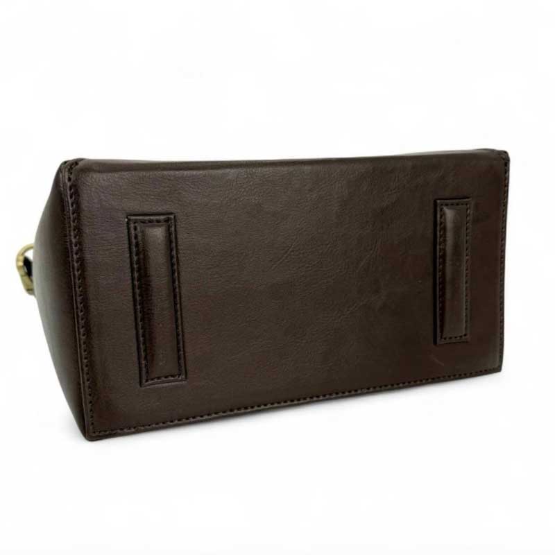 Harris Tweed Highland Messenger Bag In Blue/Brown Check - Afbeelding 5