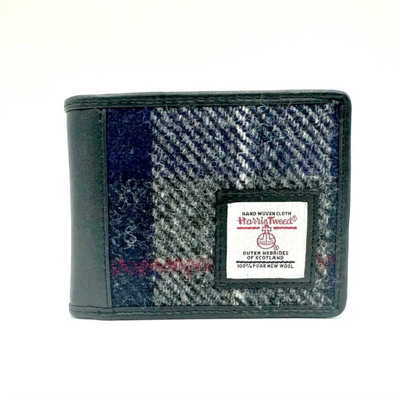 Harris_Tweed_Bifold_Wallet_In_Blue_Check