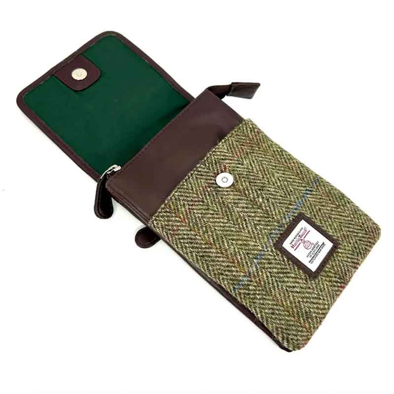 Harris Tweed Mini Crossbody Bag in Country Green - Afbeelding 4