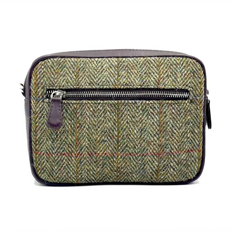 Harris Tweed Camera Bag In Country Green - Afbeelding 4