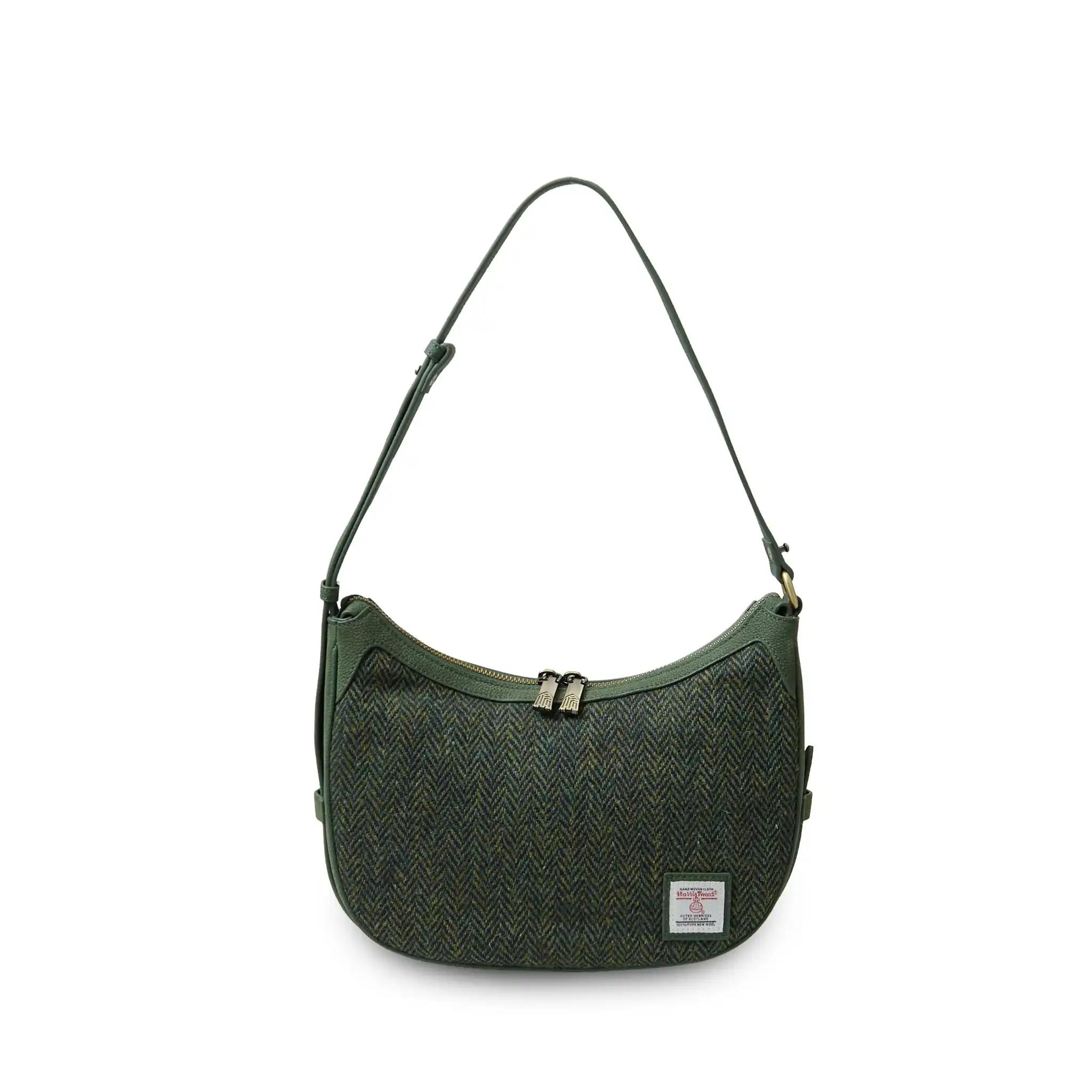 Harris_Tweed_Shoulder_Bag__The_Ellon__Islander__Dark_Green_Herringbone