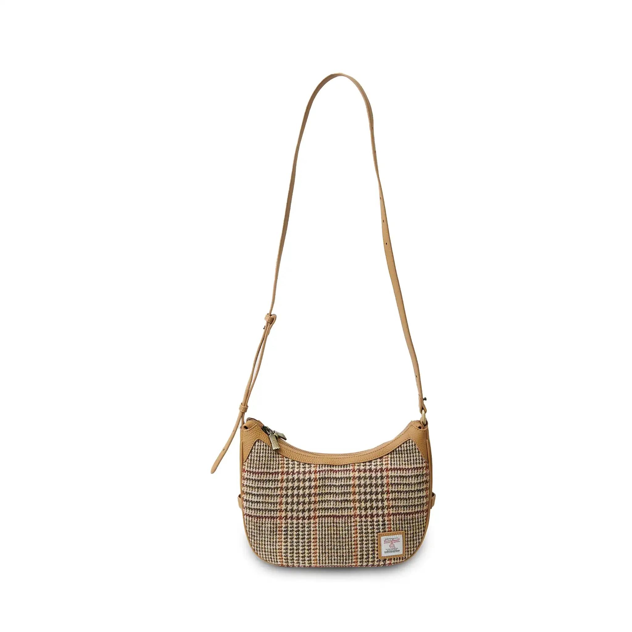 Harris Tweed Shoulder Bag, The Ellon, Islander, Beige Dogtooth - Afbeelding 3