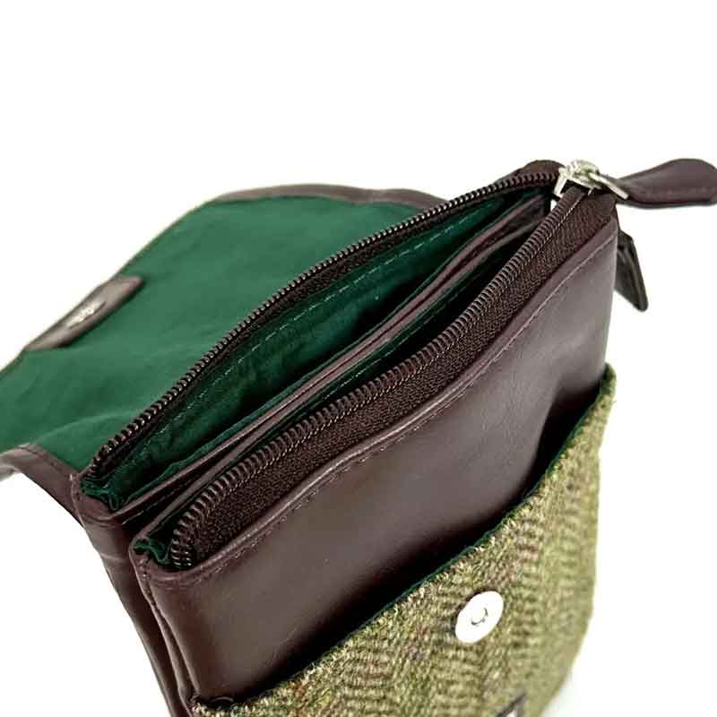 Harris Tweed Mini Crossbody Bag in Country Green - Afbeelding 5