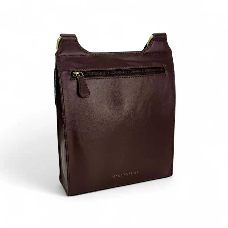 Harris Tweed Satchel Bag In Blue/Brown Check - Afbeelding 5