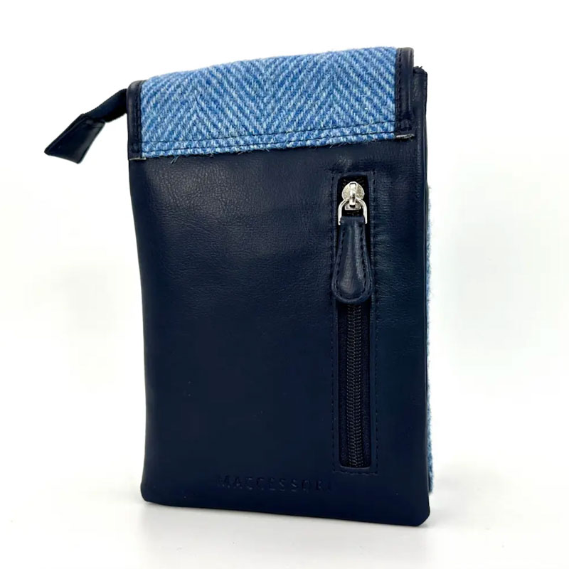 Harris Tweed Mini Crossbody Bag in Sky Blue - Afbeelding 3