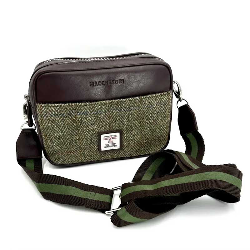 Harris_Tweed_Camera_Bag_In_Country_Green Harris_Tweed_Camera_Bag_In_Country_Green
