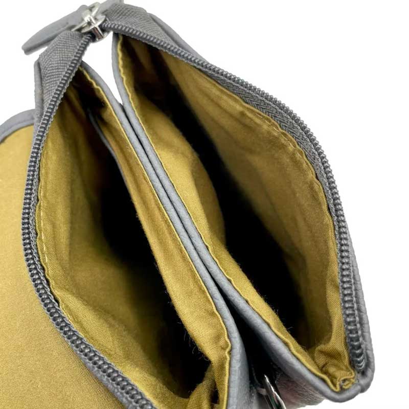 Harris Tweed Mini Crossbody Bag in Turquoise Herringbone - Afbeelding 4