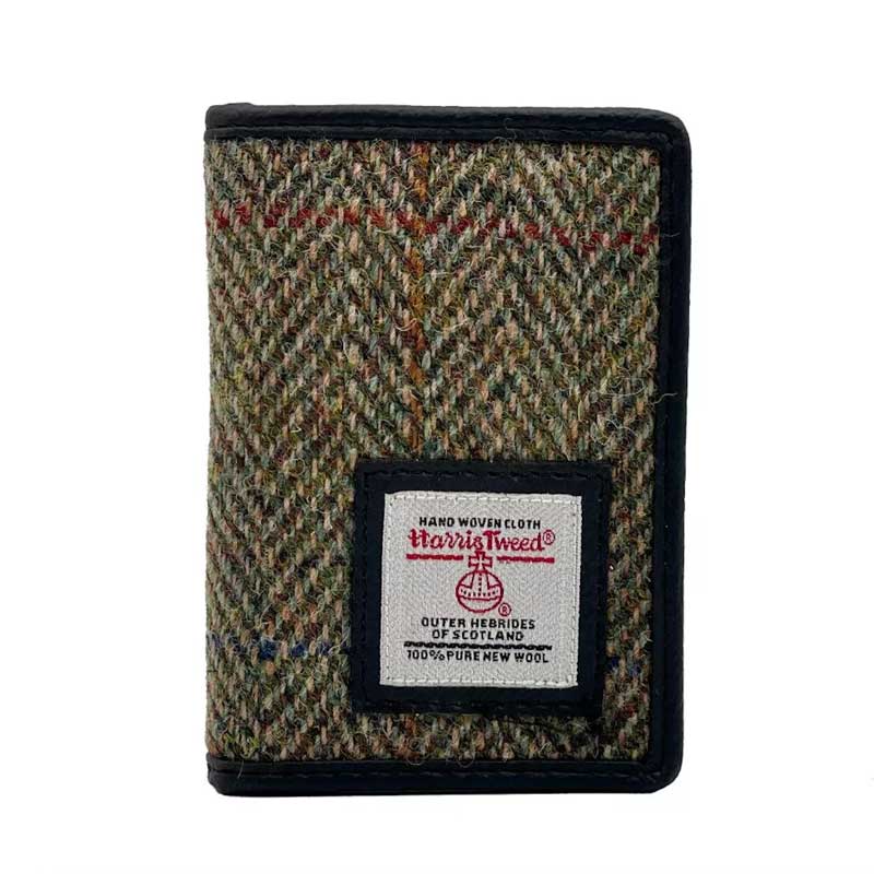 Harris_Tweed_Card_Holder_In_Country_Green