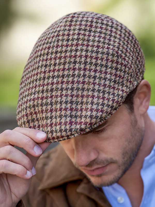 Harris_Tweed_Cap_626_Country_Houndstooth