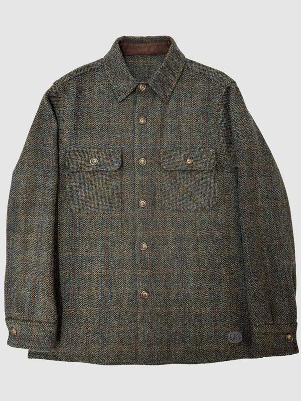 Harris_Tweed_Jack_Overshirt___Green